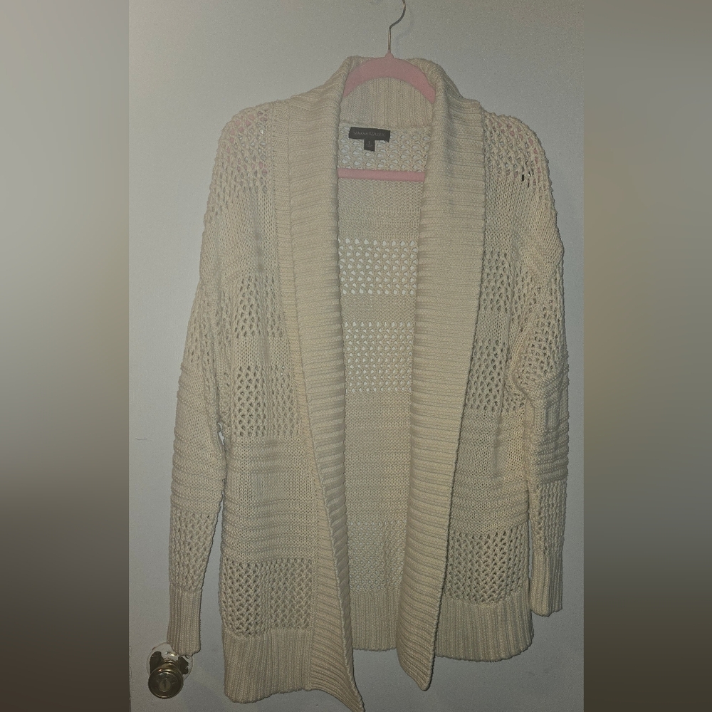Banana Republic Cream Women's Cardigan - Picture 3 of 4